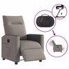 vidaXL Relaxsessel Elektrisch Taupe Stoff