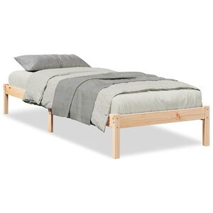 vidaXL Massivholzbett Extra Lang ohne Matratze 100x220 cm Kiefernholz