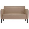 vidaXL Zweisitzer-Sofa Cappuccino-Braun 110 cm Kunstleder