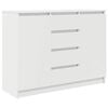 vidaXL Sideboard mit Schubladen Wei&szlig; 100,5x35x76 cm Holzwerkstoff