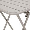 vidaXL Gartentisch Beige 55 x 55 x 73 cm Pulverbeschichteter Stahl