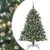 vidaXL K&uuml;nstlicher Weihnachtsbaum mit 150 LEDs mit St&auml;nder Gr&uuml;n 150 cm