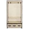 vidaXL Kleiderschrank Creme 87 x 49 x 159 cm Stoff
