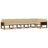 vidaXL Outdoor-Sofagarnitur 6 stk. Natur und Beige