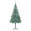 vidaXL K&uuml;nstlicher Weihnachtsbaum Gr&uuml;n 180 cm PVC und Stahl