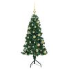 vidaXL Eckiger k&uuml;nstlicher Weihnachtsbaum Gr&uuml;n 120 cm PVC und Metall