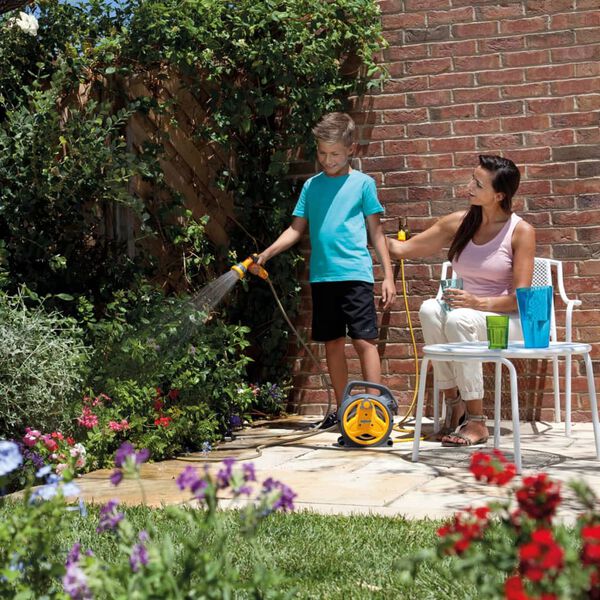 Hozelock Freistehende Schlauchtrommel mit 10 m Schlauch Pico Reel