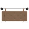 vidaXL H&auml;ngevorderseite Wandmontiert Cappuccino 100 cm Kunstleder