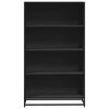 vidaXL B&uuml;cherregal Schwarz 80,5x35x139 cm Holzwerkstoff