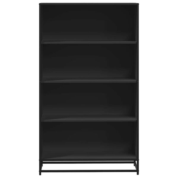 vidaXL B&uuml;cherregal Schwarz 80,5x35x139 cm Holzwerkstoff