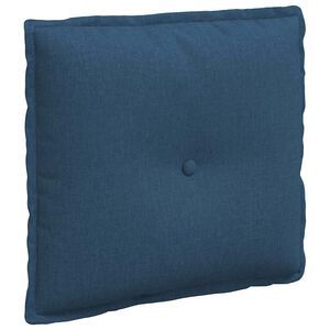 vidaXL R&uuml;ckenkissen Blau 50 x 19 x 45 cm Stoff