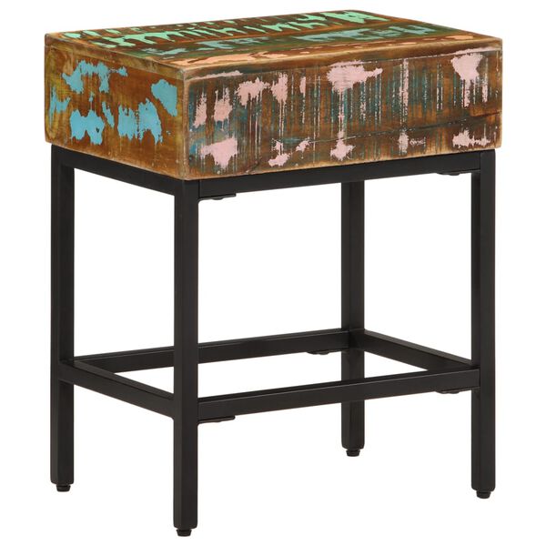 vidaXL Beistelltisch 40x30x51 cm Altholz Massiv