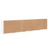 vidaXL Sideboard mit LED-Leuchten Weiß 283x37x67 cm