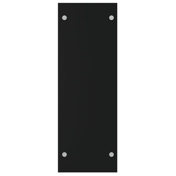 vidaXL Brennholzregal Schwarz 80x35x100 cm Hartglas