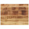 vidaXL Tischplatte 80x70x3,8 cm Rechteckig Raues Massivholz Mango