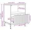 vidaXL Nachttisch 2 pcs Betongrau 49 x 36 x 61 cm Holzwerkstoff