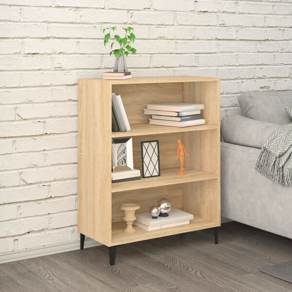 vidaXL Sideboard Sonoma-Eiche 69,5x32,5x90 cm Holzwerkstoff