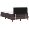 vidaXL Boxspringbett mit Matratze Dunkelbraun 120 x 190 cm Stoff