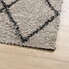 vidaXL Teppich Shaggy Hochflor Modern Beige und Anthrazit 160x230 cm
