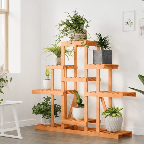 vidaXL Blumenständer 110x25x96 cm Massivholz Tanne