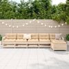 vidaXL 6-tlg. Garten-Sofagarnitur Massivholz Kiefer