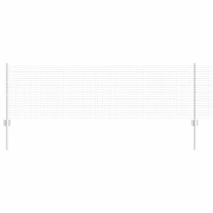 vidaXL Zaun mit Pfosten Silber