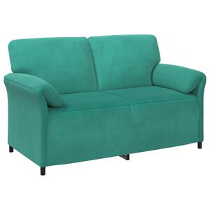 vidaXL 2-Sitzer Sofa T&uuml;rkis 158 x 83 x 95 cm Samt