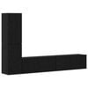 vidaXL Wand-TV-Schrank 2 stk. Schwarz Eichen-Optik Holzwerkstoff