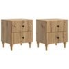 vidaXL Nachttisch 2 pcs Artisan-Eiche 43 x 34,5 x 48 cm Holzwerkstoff