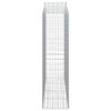 vidaXL Gabionen mit Hochbogen 12Stk. 200x50x180/200cm Verzinktes Eisen