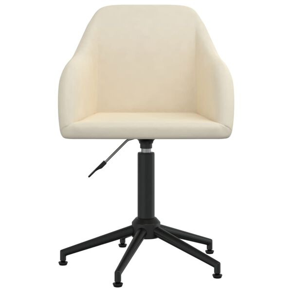 vidaXL Esszimmerst&uuml;hle 6 Stk. Drehbar Creme Samt