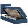 vidaXL Aufbewahrungsbett mit Matratze Blau 90 x 200 cm Stoff