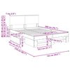 vidaXL Bettrahmen mit Kopfteil Sonoma-Eiche 140 x 200 cm Holzwerkstoff
