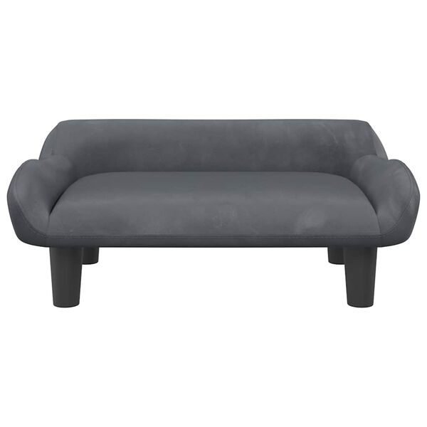 vidaXL Hundebett Dunkelgrau 70x40x24 cm Samt
