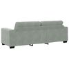 vidaXL Sofa Set 3 pcs Hellgrau 221 x 80 x 80 cm Samt