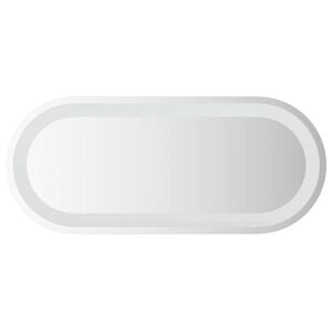 vidaXL LED-Badezimmerspiegel Transparent 70 x 30 cm Geh&auml;rtetes Glas