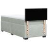 vidaXL Boxspringbett mit Matratze Hellgrau 90x190 cm Samt