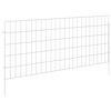 vidaXL Gartenzaun mit Pf&auml;hlen 12 pcs 115 x 50 cm Mesh Verzinkter Stahl