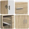 vidaXL Holzschrank Sonoma-Eiche 88,5 x 30,5 x 73 cm Holzwerkstoff