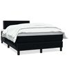 vidaXL Boxspringbett mit Matratze Schwarz 120x210 cm Samt