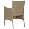 vidaXL 5-tlg. Garten-Essgruppe Beige