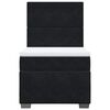 vidaXL Boxspringbett mit Matratze Schwarz 80x200 cm Samt