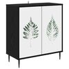 vidaXL Sideboard HANAU Schwarz Eichen-Optik 69 x 33 x 76 cm