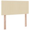 vidaXL Aufbewahrungsbett mit Matratze Creme 90 x 190 cm Holzwerkstoff