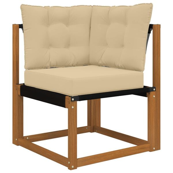 vidaXL Sofakissen f&uuml;r drau&szlig;en 3 pcs Beige Polyester