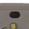 vidaXL Massagesessel mit Aufstehhilfe Taupe Stoff