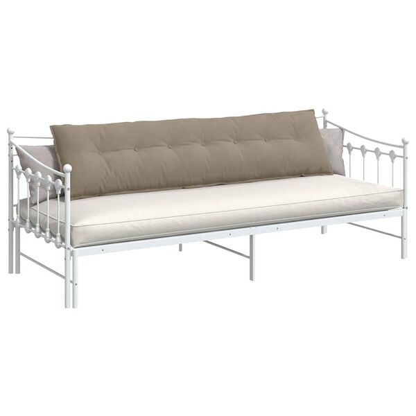 vidaXL R&uuml;ckenkissen Taupe 200 x 50 cm Mikrofaserstoff