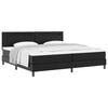 vidaXL Boxspringbett mit Matratze Schwarz 200 x 200 cm Kunstleder
