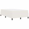 vidaXL Bettrahmen mit Matratze Creme 120 x 190 cm Stoff