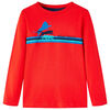 Kinder-Langarmshirt Rot 116